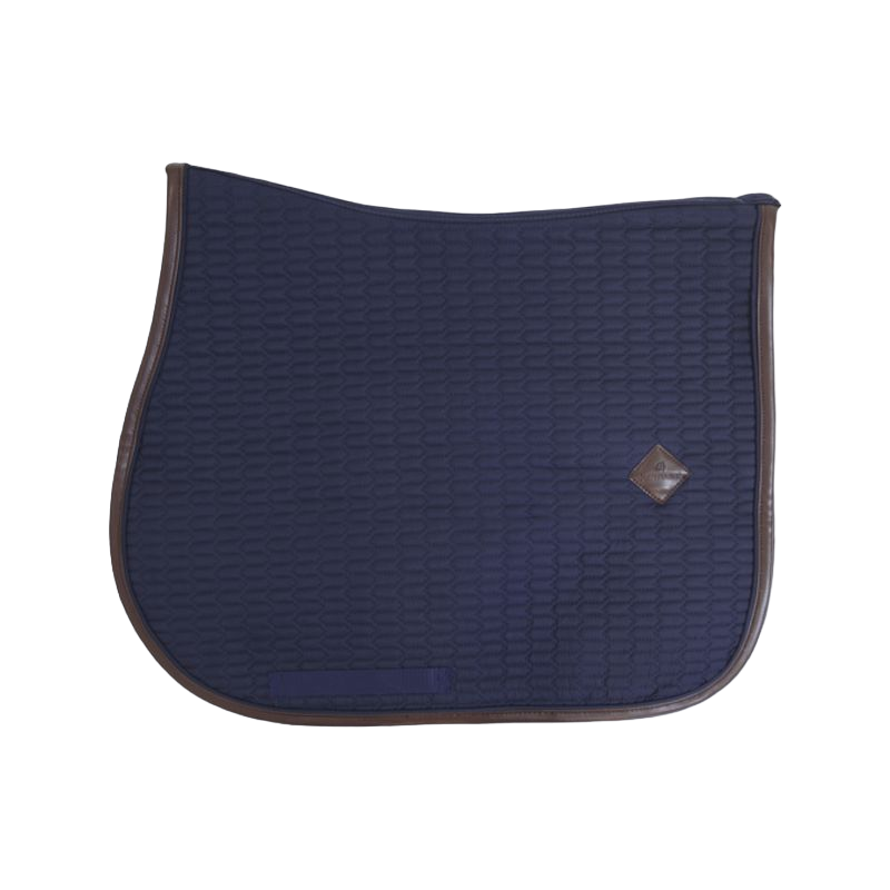 Kentucky Horsewear - Tapis de selle color edition cuir marine pour minis | - Ohlala