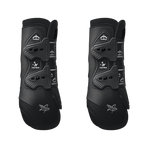 Veredus - Absolute black closed hind boots x2 | - Ohlala