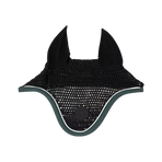 Pro Confort - Pferde-Fliegenhaube Dynax schwarz/ jungle green | - Ohlala