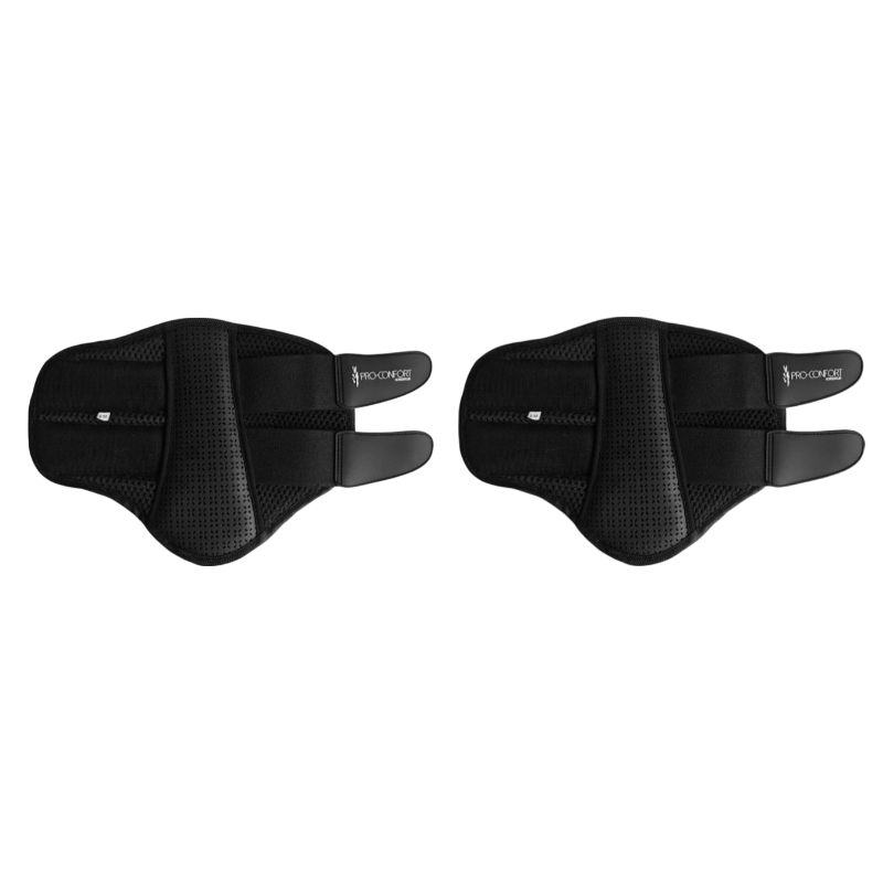 Pro Confort - Soft closed slippers Tolede 3D mesh black velvet 