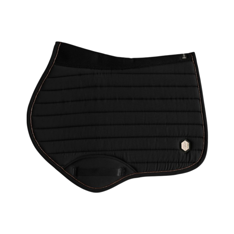 Pro Confort - Tapis de selle amortissant latex Donatello noir/ noir
