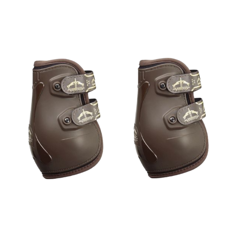 Veredus - Pro Jump Velcro Fetlock Guards Brown