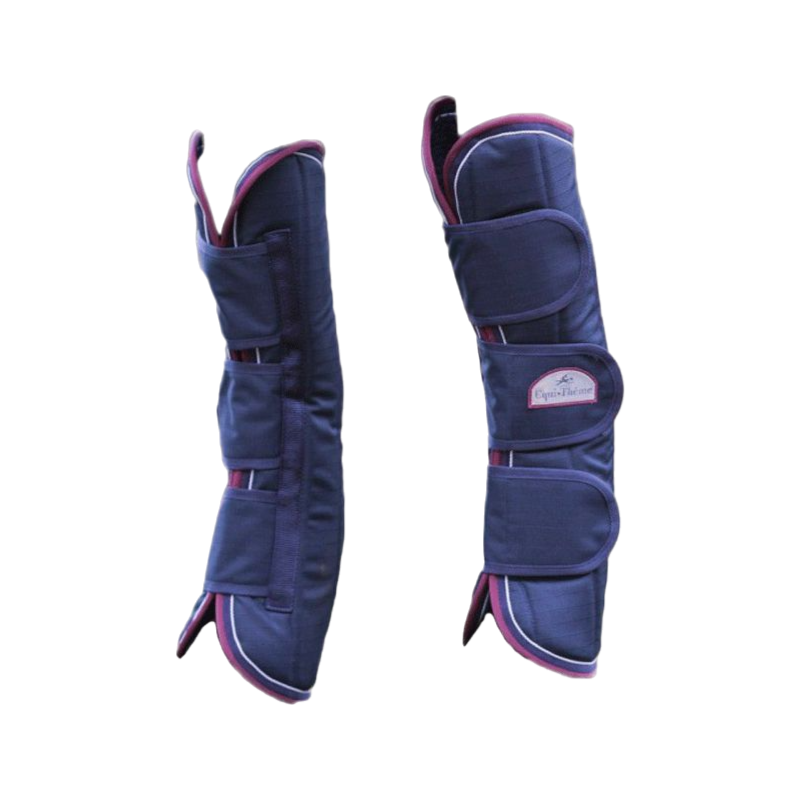 Equithème - Transport gaiters 1200D navy/burgundy