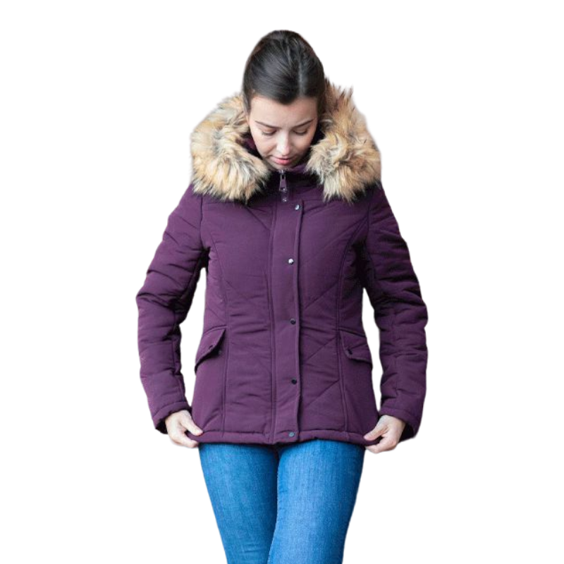 Jump'In - Women's long-sleeved down jacket Jade plum