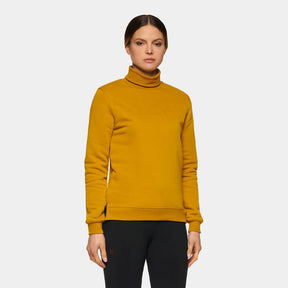 Cavalleria Toscana - Sweat col montant femme yellow ocre | - Ohlala