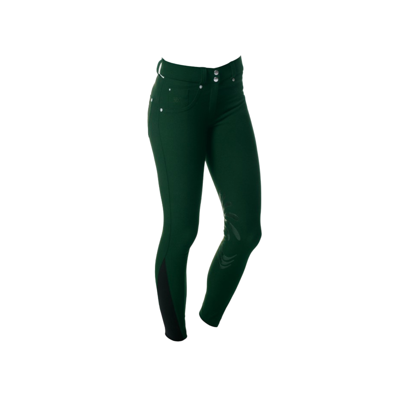 Flags &amp; Cup - Women's Push up riding pants Forest green