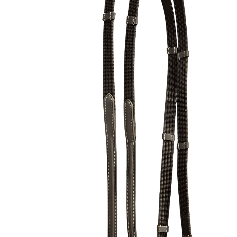 Pénélope Store - Luxury webbing reins black