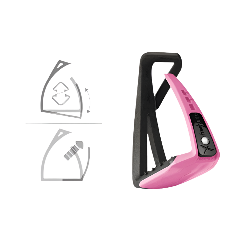 Freejump - Soft'Up Lite Stirrups Black / Pink