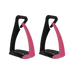 Freejump - Étriers Soft'Up Pro + noir/ rose | - Ohlala