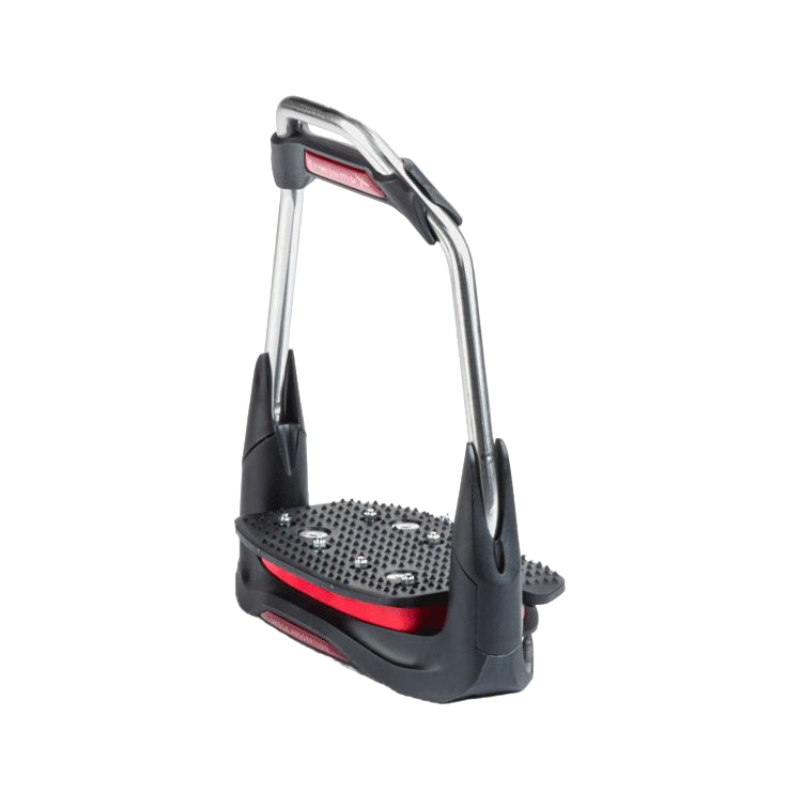 Freejump - Air's Stirrups Black / Inclined Floor / Inclined Eye / Red / Red