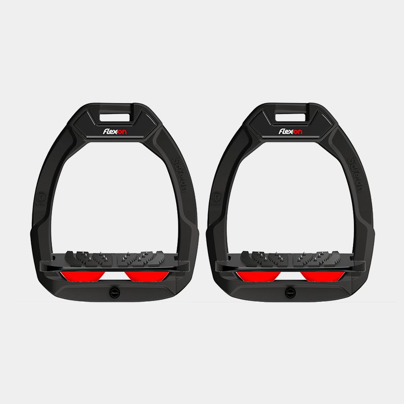 Flex On - Etriers Safe On Incliné Ultra Grip Noir / Noir / Rouge | - Ohlala