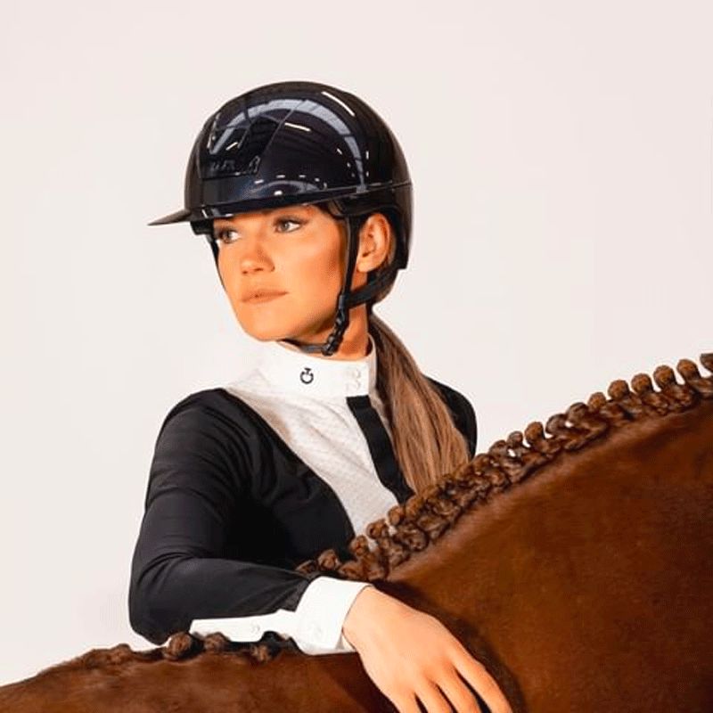 Kask - Casque d'équitation Kooki Lady marine shine | - Ohlala