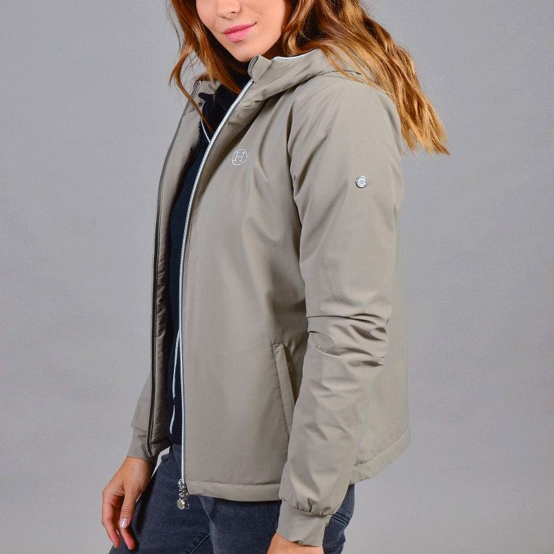 Harcour - Veste manches longues femme Simhat taupe | - Ohlala