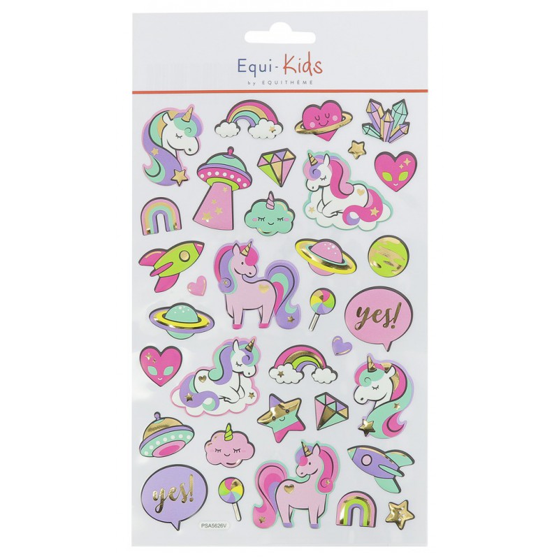 Equi-kids - Stickers relief sweet | - Ohlala