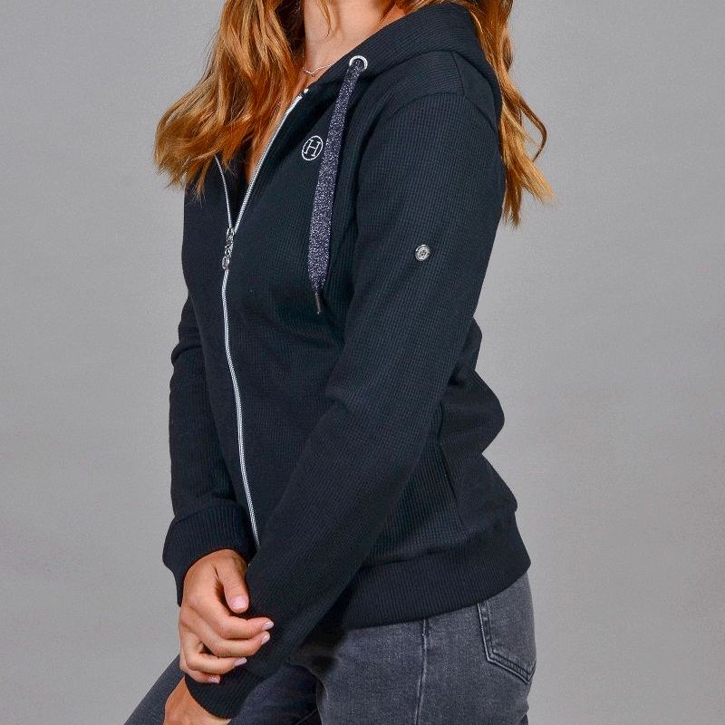 Harcour - Sweat à capuche femme Swai noir | - Ohlala