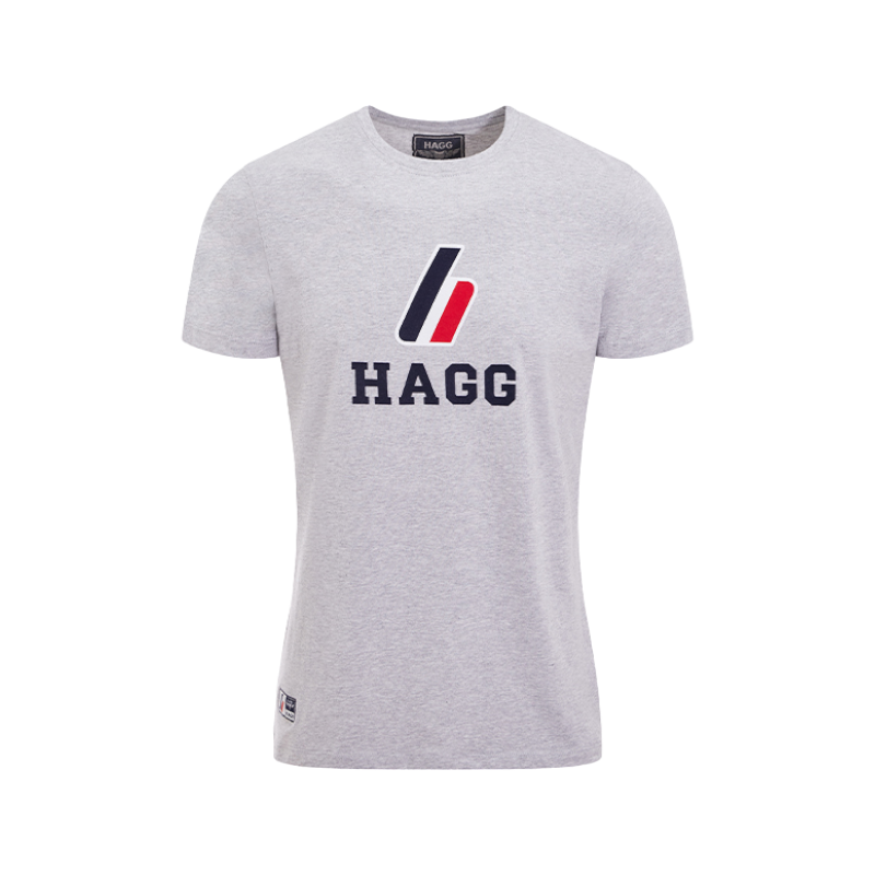 Hagg - Men's gray short-sleeved t-shirt