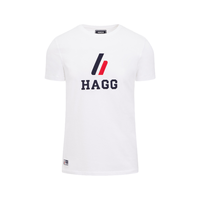 Hagg - Men's white short-sleeved t-shirt