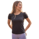 Pénélope - T-shirt manches courtes femme Techty Honey anthracite | - Ohlala