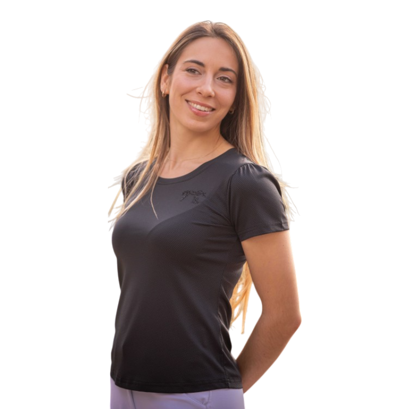 Pénélope - Women's short sleeve T-shirt Techty Honey anthracite 