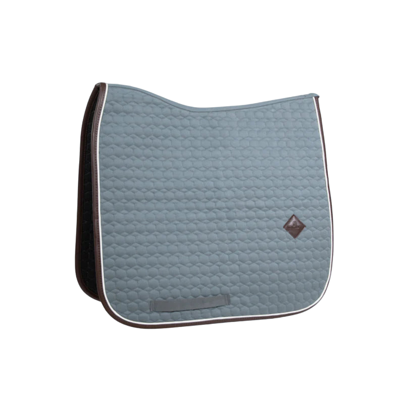 Kentucky Horsewear - Tapis de dressage classic leather dusty blue | - Ohlala