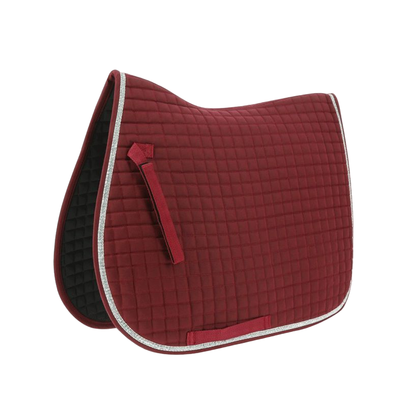 Riding World - Tapis de selle Girly bordeaux | - Ohlala