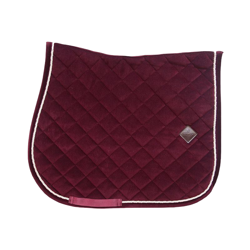 Kentucky Horsewear - Tapis de selle Corduroy Bordeaux | - Ohlala