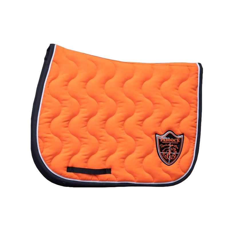 Paddock Sports - Tapis de selle origine écusson orange | - Ohlala