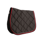 Privilège Equitation - Tapis de selle gris/ argent/ rouge | - Ohlala