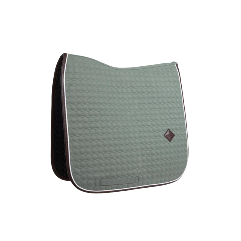 Kentucky Horsewear - Tapis de dressage classic leather dusty green | - Ohlala