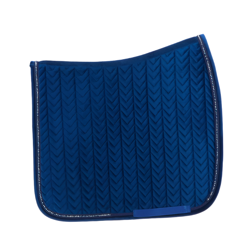 Kentucky Horsewear - Tapis de dressage Velvet Pearls marine