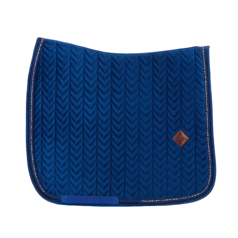 Kentucky Horsewear - Tapis de dressage Velvet Pearls marine | - Ohlala