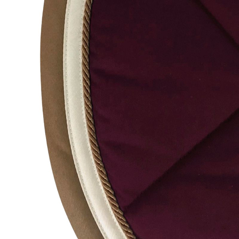 Privilège Equitation - Del Mar burgundy/taupe saddle pad