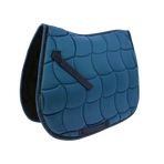 Equithème - Tapis de selle Satin marine | - Ohlala
