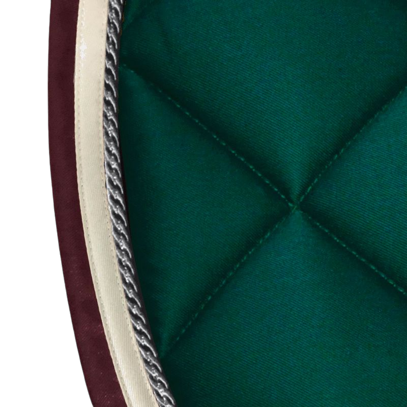 Privilège Equitation - Del Mar saddle pad forest green/burgundy