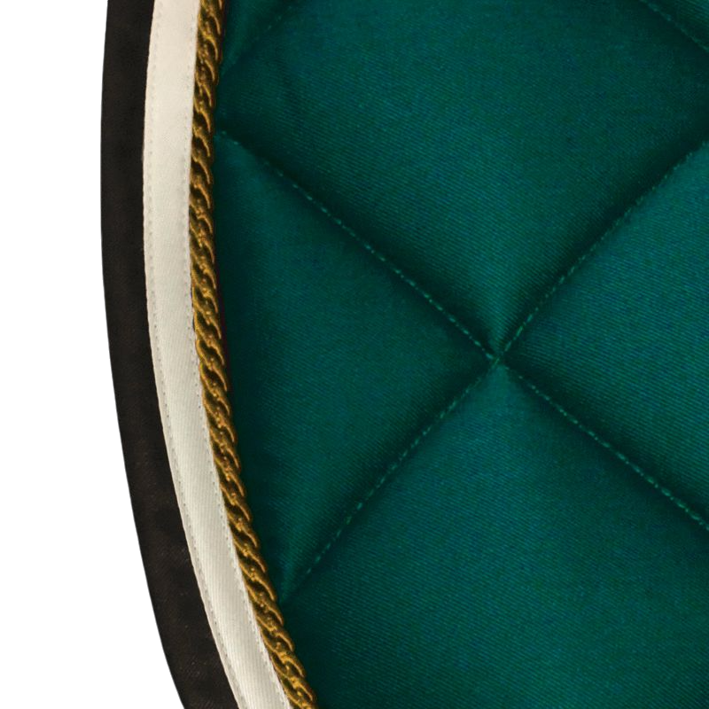 Privilège Equitation - Del Mar saddle pad forest green/gold