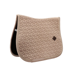Kentucky Horsewear - Basic Velvet jumping beige saddle pad | - Ohlala