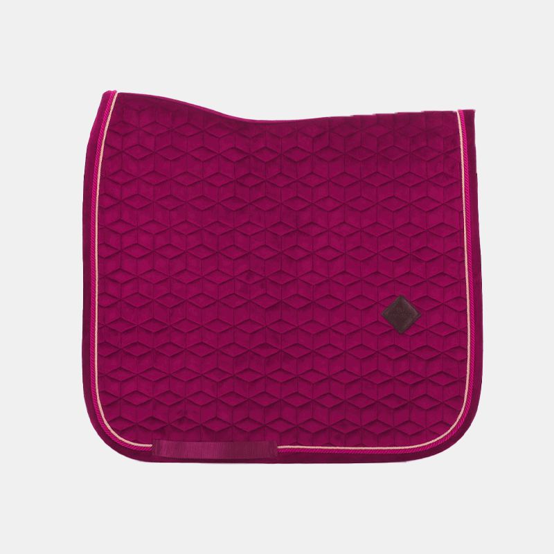 Kentucky Horsewear - Tapis de dressage Velvet Fuchsia | - Ohlala