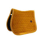 Kentucky Horsewear - Tapis de selle Velvet Jumping Moutarde | - Ohlala