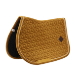 Kentucky Horsewear - Tapis de selle Velvet Jumping Moutarde pour minis | - Ohlala
