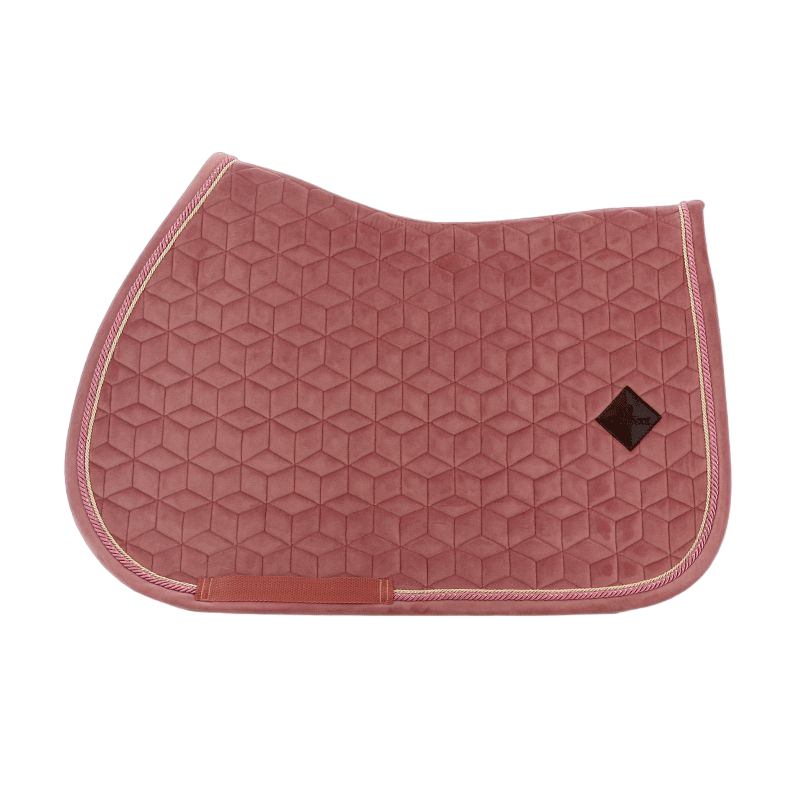 Kentucky Horsewear - Tapis de selle Velvet Jumping Vieux rose pour minis | - Ohlala