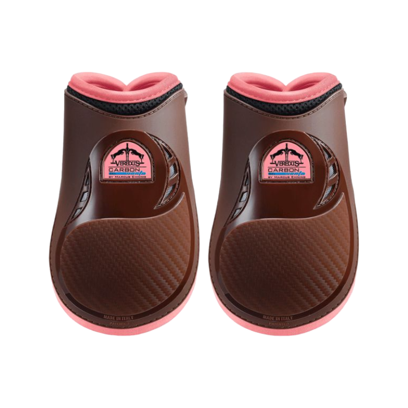 Veredus - Carbon Gel Vento Color Edition Fetlock Guards Brown/Pink