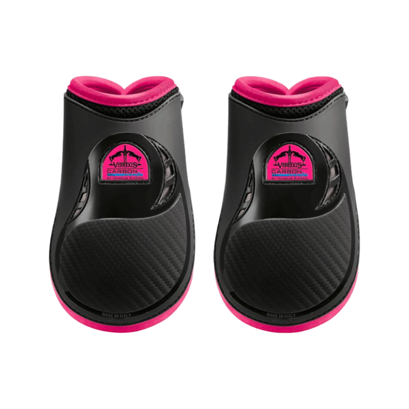 Veredus - Protège-boulets Carbon Gel Vento Color Edition Noir/ Fuchsia