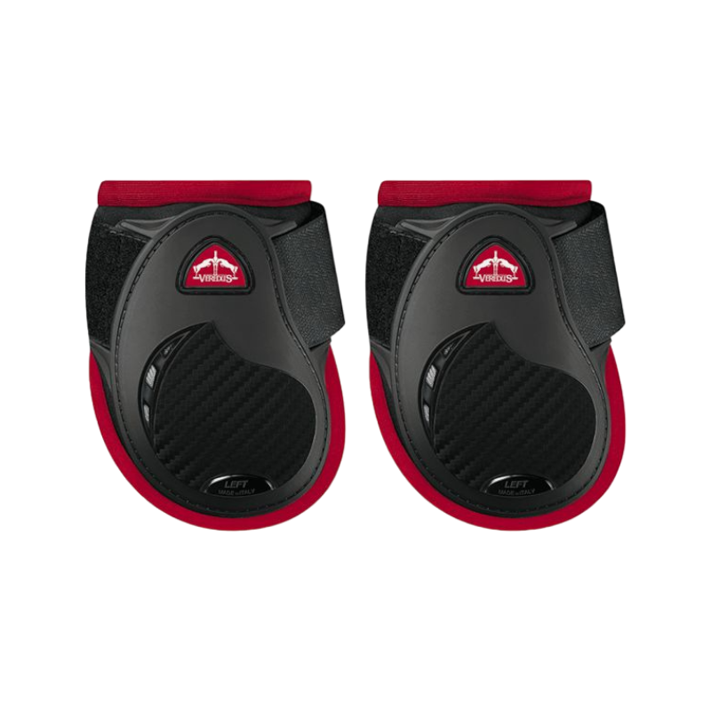 Veredus - Personalized Vento Young Horse Fetlock Guards Color Edition Black/Bordeaux