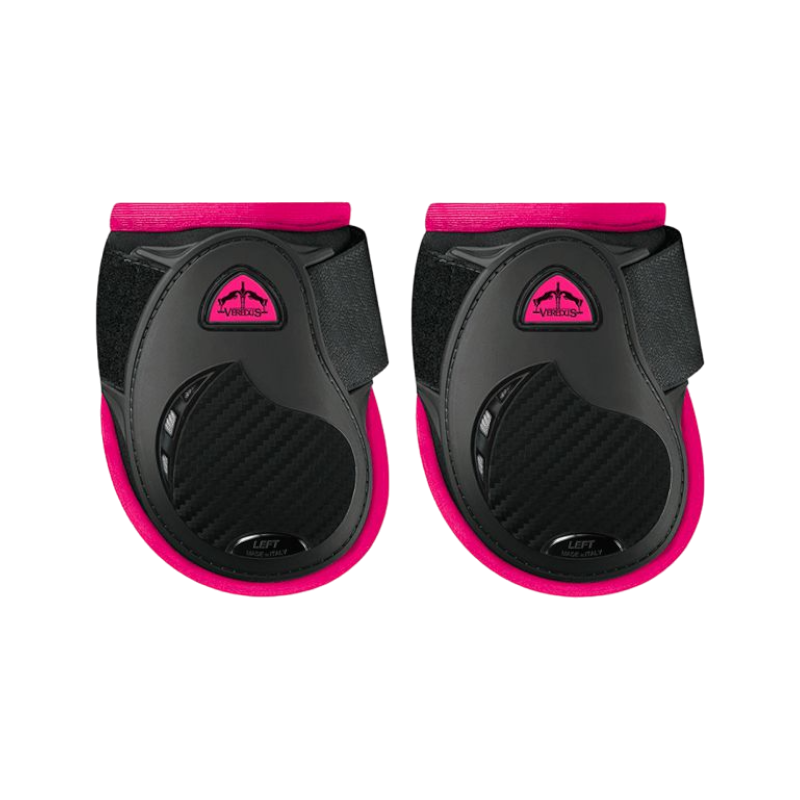 Veredus - Personalized Vento Fetlock Guards for Young Horses Color Edition Black/Fuchsia