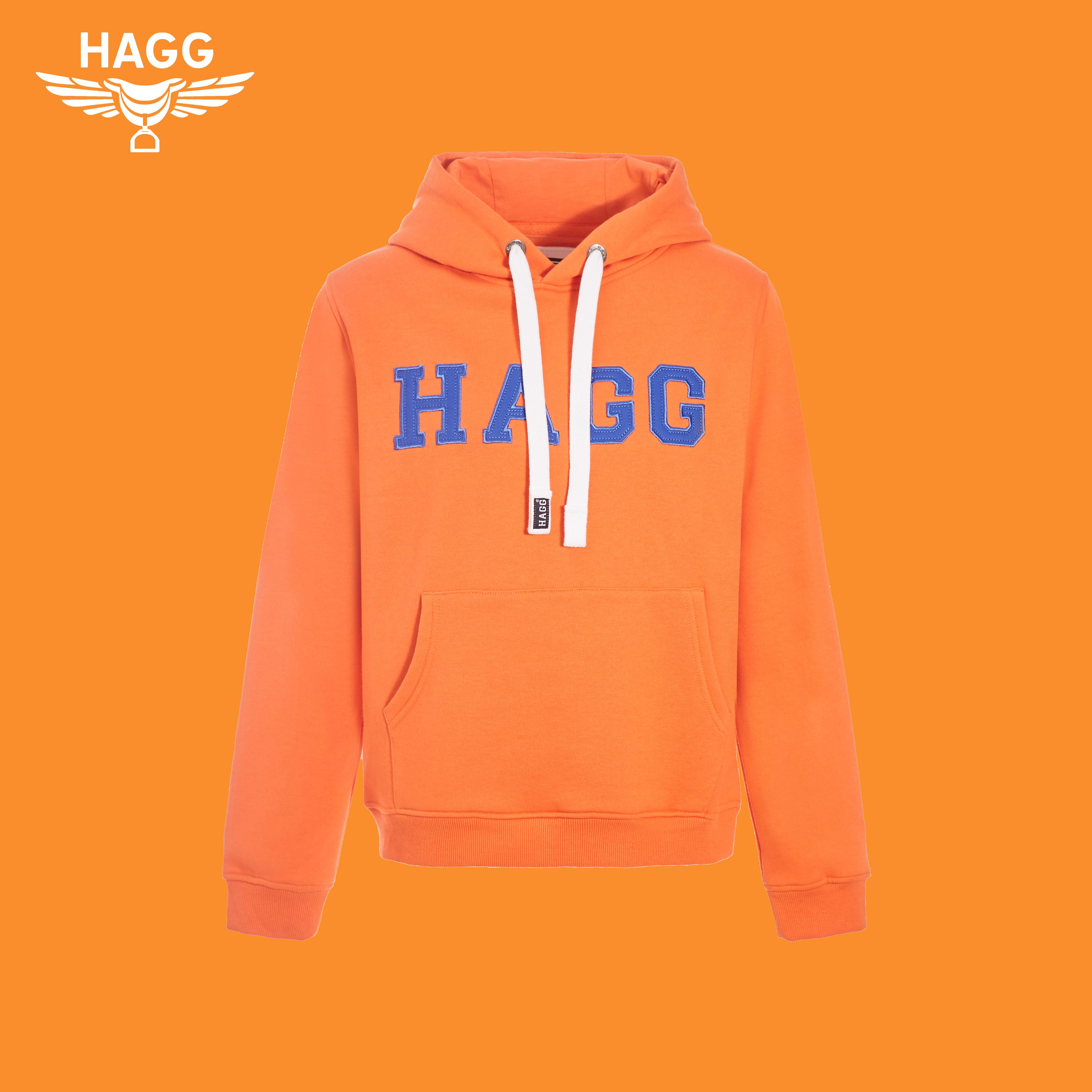 Hagg - Sweat hoodie à capuche orange | - Ohlala