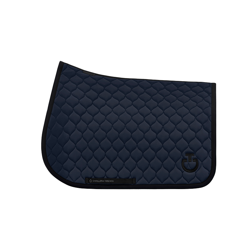 Cavalleria Toscana - Tapis de selle Circular Quilted Jersey marine | - Ohlala
