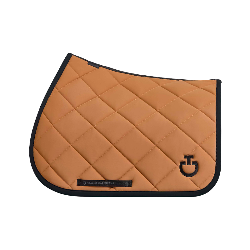 Cavalleria Toscana - Tapis de selle Diamond Quilted Jersey caramel | - Ohlala