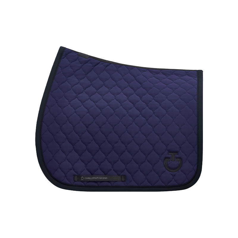 Cavalleria Toscana - Tapis de dressage Circular Quilted Jersey midnight blue | - Ohlala