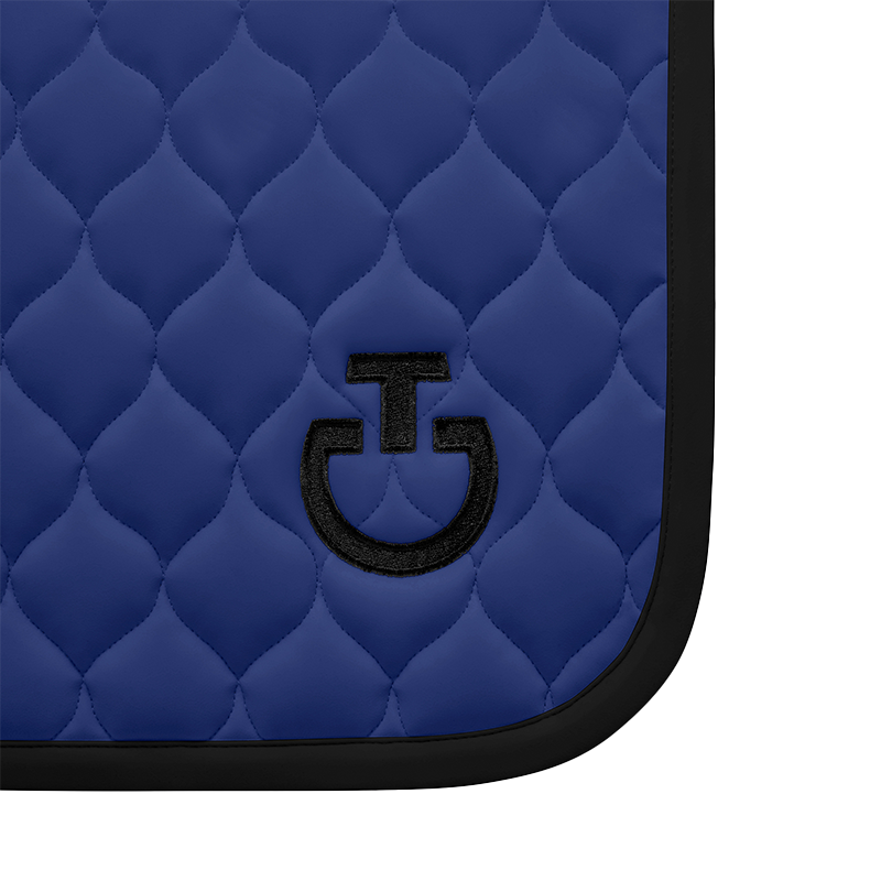 Cavalleria Toscana - Tapis de dressage Circular Quilted Jersey midnight blue | - Ohlala