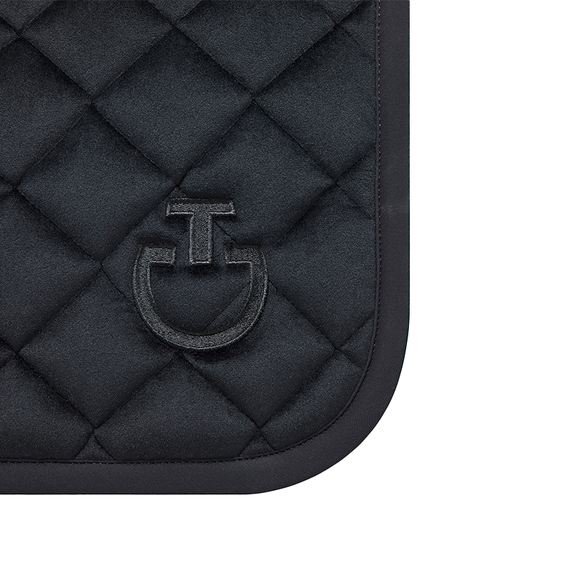 Cavalleria Toscana - Tapis de dressage Velvet noir | - Ohlala